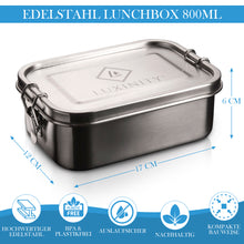 Load image into Gallery viewer, Lunchbox Set 800ml + 1200ml mit Trennwand
